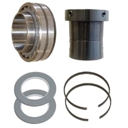 Timken Wheel Bearing And Seal Kit; 3-7/16 in. Bore; Cast Steel Material; Includes V-Lock Insert QV307-19KITSM